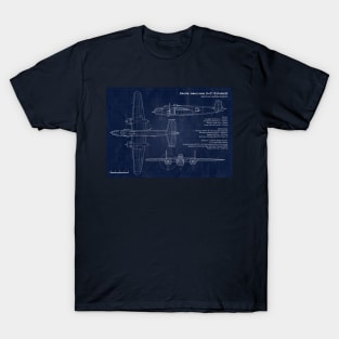 B25 Mitchell Blueprint T-Shirt